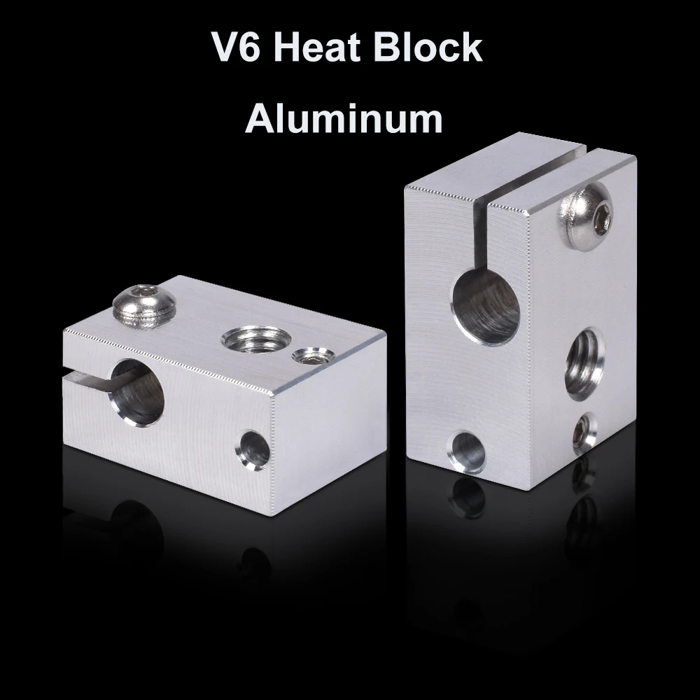 Оригинальный алюминиевый нагревательный блок V6 для E3D сопло силиконовый носок