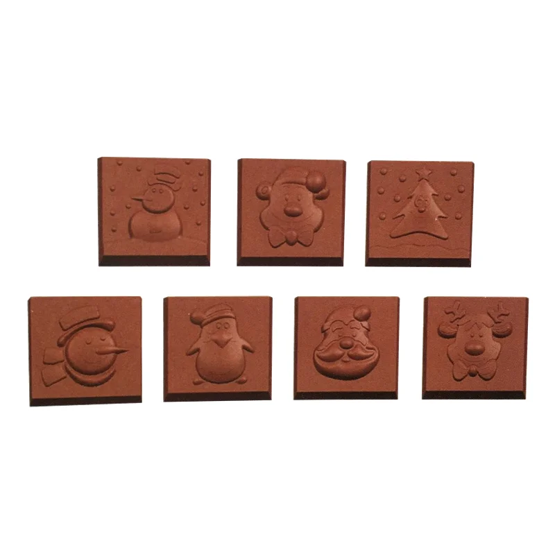 Новинка 2019 21 картридж рождественские квадратные формы из твердого поликарбоната