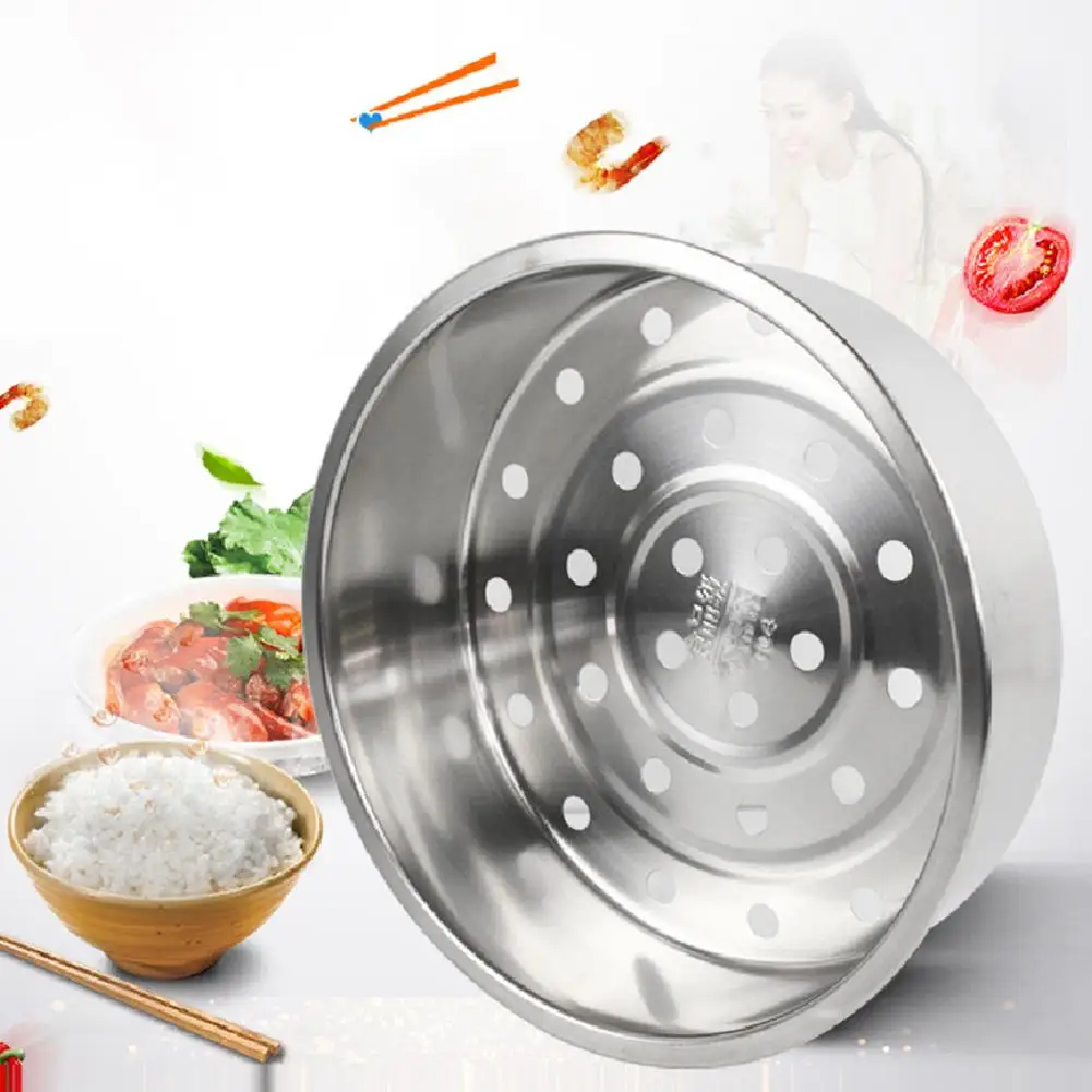 

304 Stainless Steel Steamer Household Thickening Deepening Rice Cooker Steaming Basket Vegetable And Fruit Drain Basket