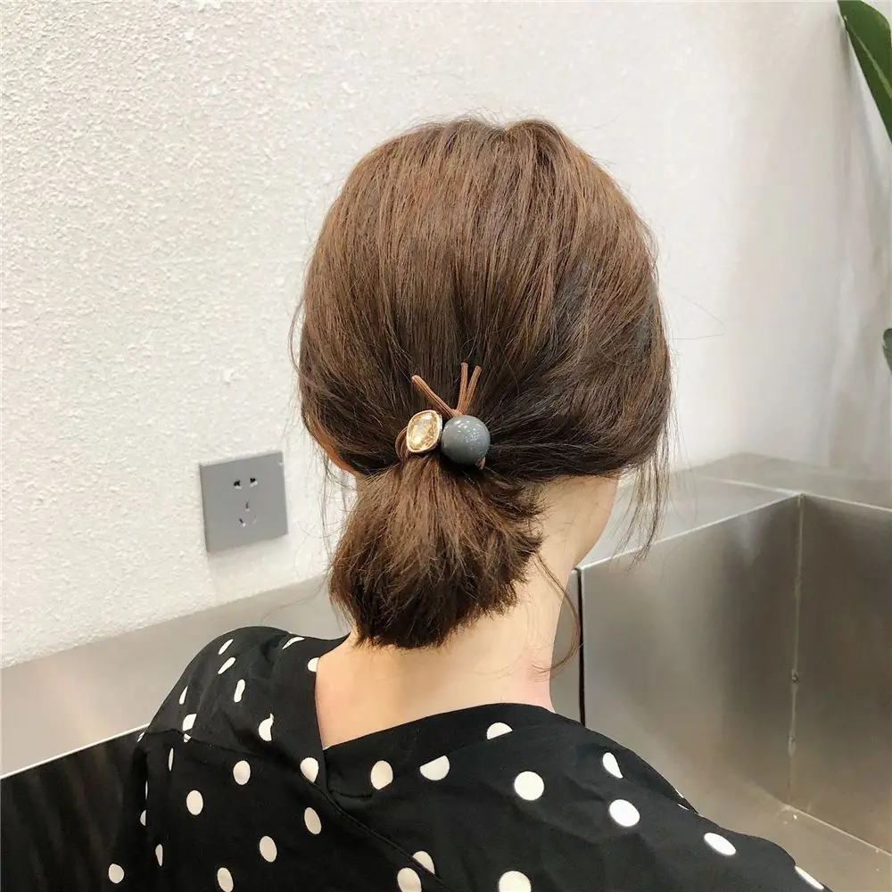 Модные милые женские аксессуары для волос Vitange стразы кристалл жемчуг эластичная