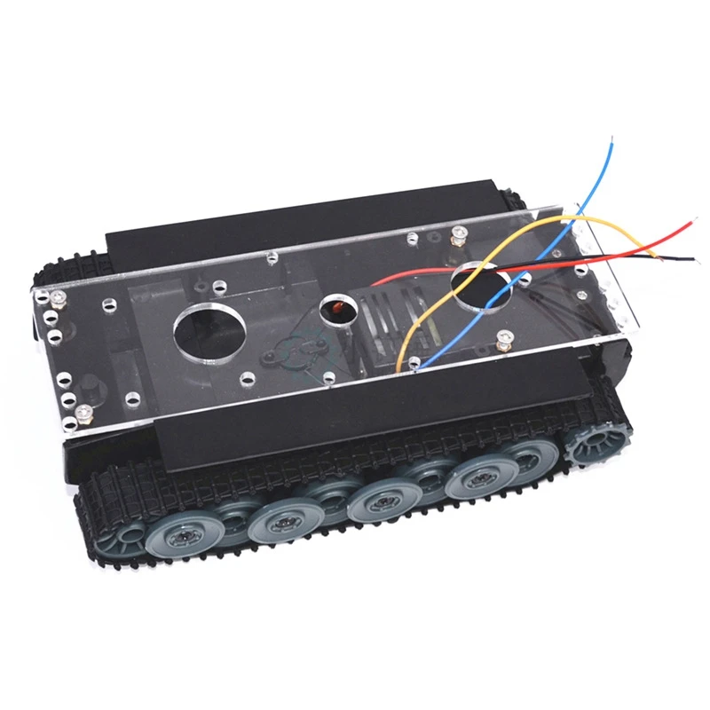 

Rc Tank Smart Robot Tank Car Chassis Kit Rubber Track Crawler For Arduino Diy Robot Toys For Children