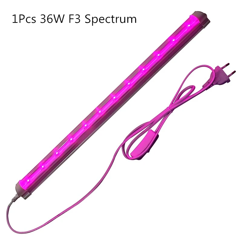 1Pcs 36W F3 Groleds светильник для растений светодиодный светильник для выращивания 36 Вт Фито лампы светодиодный светильник для выращивания полный лампы спектра для растений Фито Лампа цветок рассада Hro - Испускаемый цвет: 1Pcs 36W F3