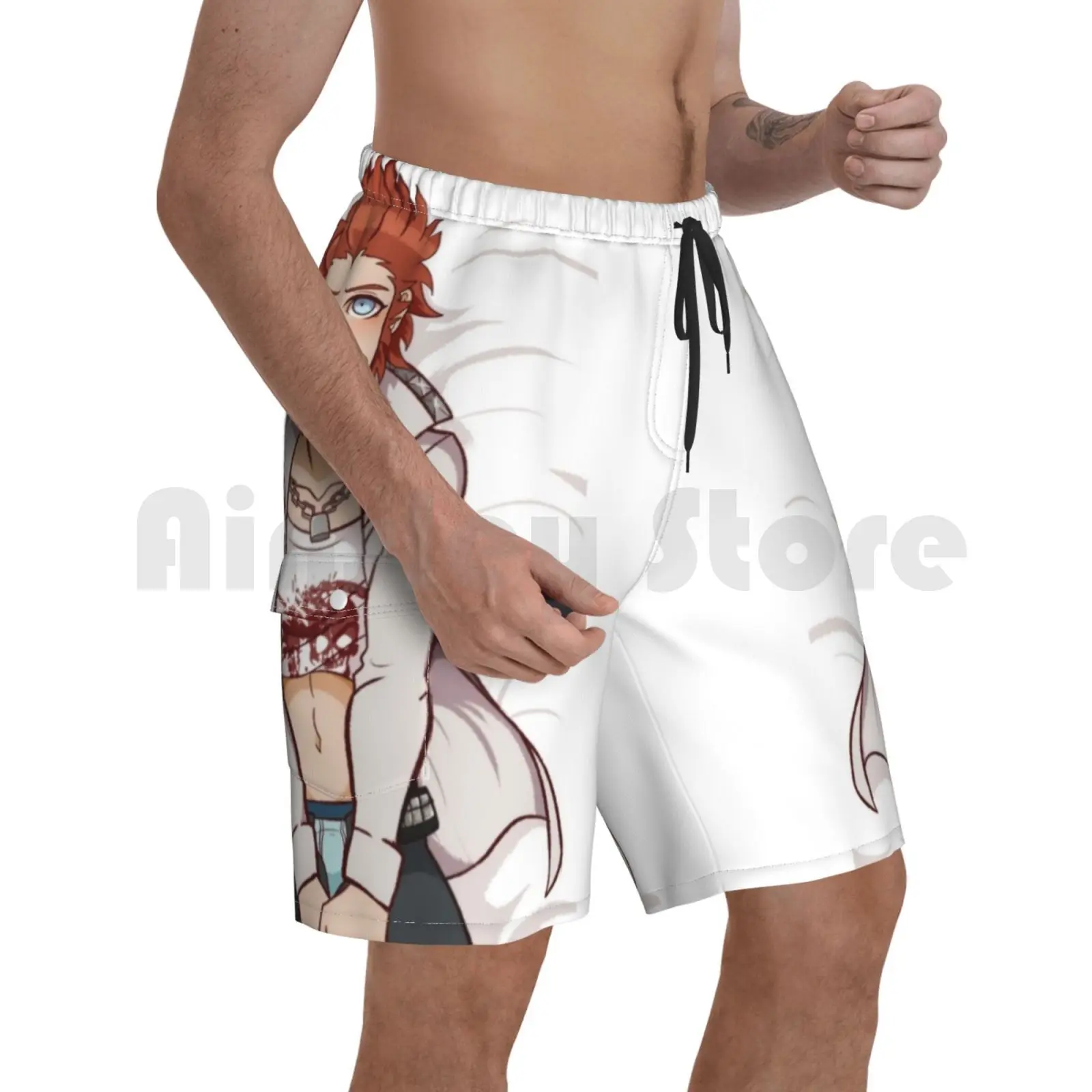 

Пляжные шорты Leon Kuwata Dangan Ronpa Leon Kuwata Аниме Dakimakura Dp Leon Kuwata