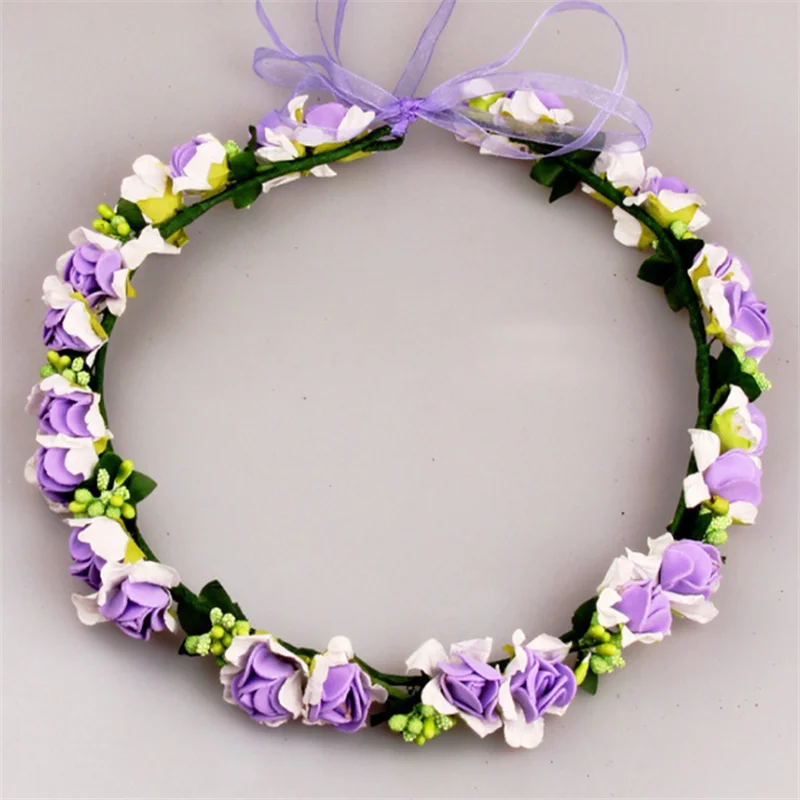 1 шт. Женская Очаровательная тиара с цветами свадебные цветочные повязки на