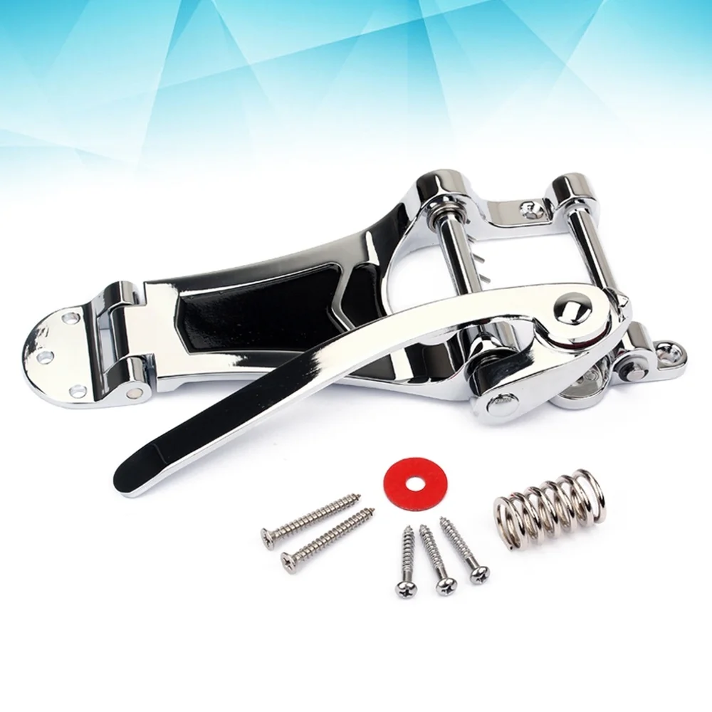 

Replacement Tremolo Vibrato Bridge Tailpiece Set for Electric Guitar (Silver)