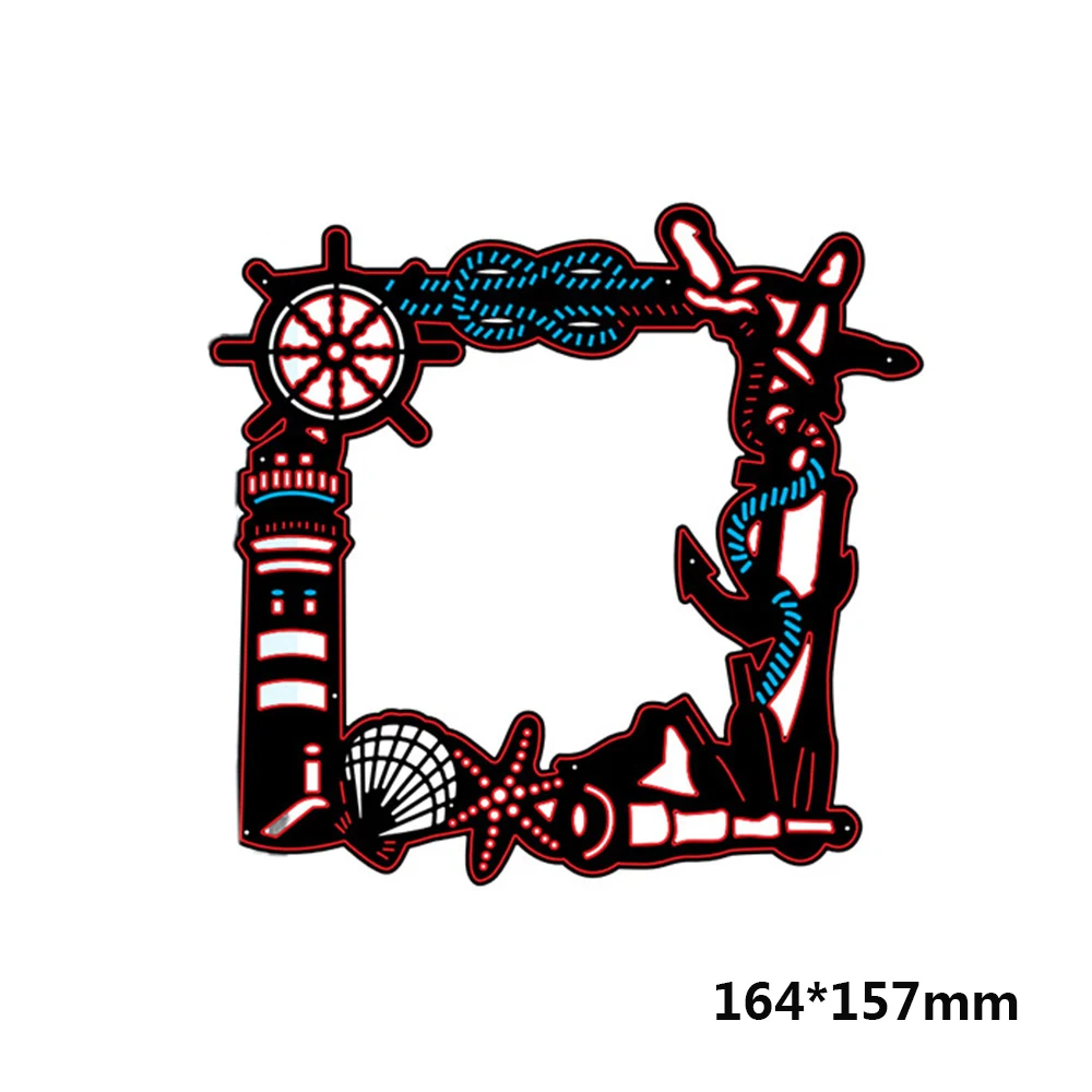 Морской рамка рождественские заготовки Скрапбукинг Новое поступление