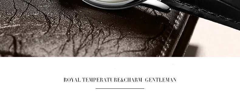 Автоматические механические часы Бингер relogio masculino, повседневные деловые наручные часы с кожаным ремешком и календарем B-5078