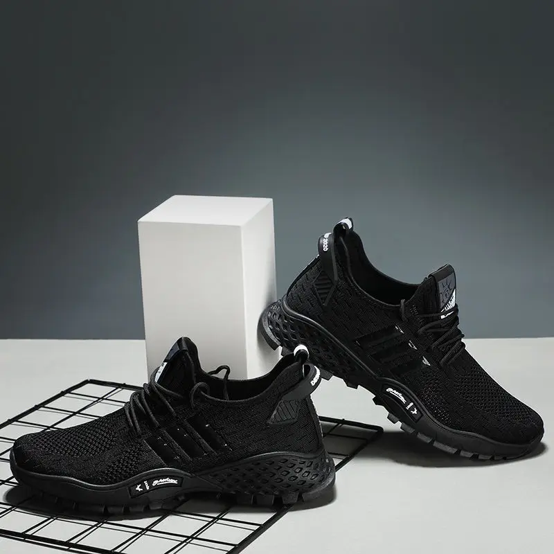 

Men Sneakers Fashion Men Casual Shoes Breathable Men Shoes Walking Sneakers Men's Tennis Black Tenis Masculino Zapatillas Hombre