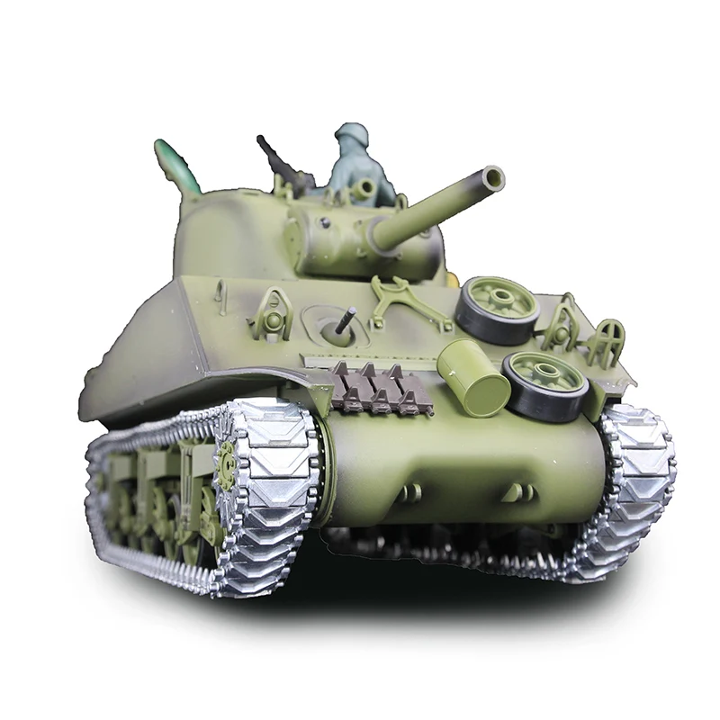 

US Stock 1/16 Heng Long TK6.0 M4A3 Sherman RC Tank 3898 W/ 360 Turret Metal Tacks