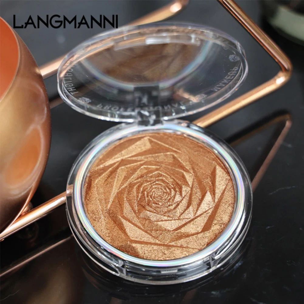 

6 Highlighter Powder Waterproof Glitter Palette Makeup Glow Face Contour Shimmer Illuminator Highlight Long Hold Time Cosmetics