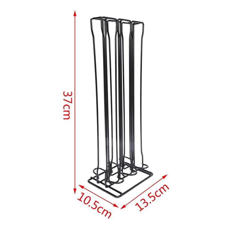 1Pc Coffee Pod Holder Stand Capsule Rack For Nespresso 60 Capsules Black Plastic Spray Treatment | Дом и сад