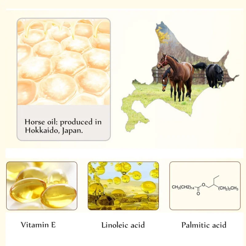 Крем для рук с лошадиным маслом увлажняющий питательный крем кожи против трещин