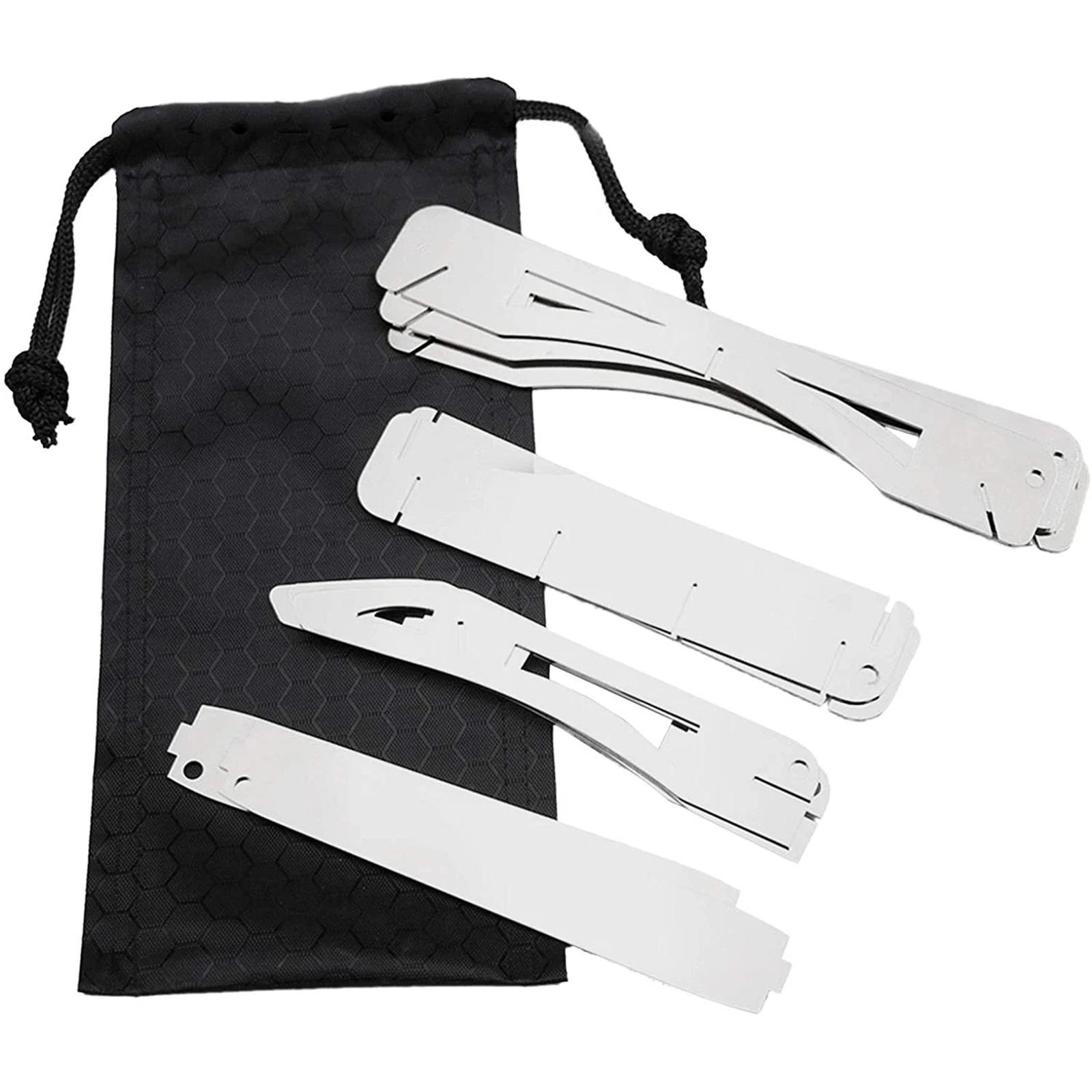 

CAJHFIZHANGU 1 PC Portable Camping Grill BBQ Grill Rack Portable Open Fire Stand