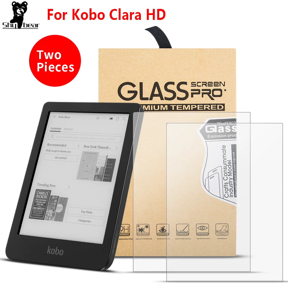 Пленка из закаленного стекла для электронной книги Kobo Clear HD 6 дюймов 2 шт.|Защитные