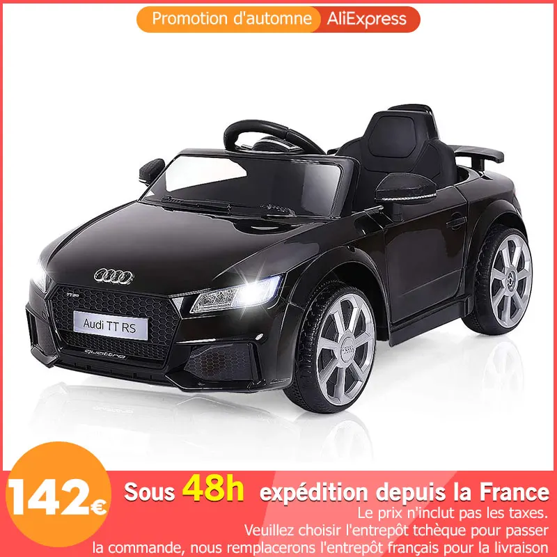 

Electric Car for Children Baby Car Kids Cars 12V Ride on Toy Car for AUDI TTRS with LED Lights Music Christmas Gift for Kids