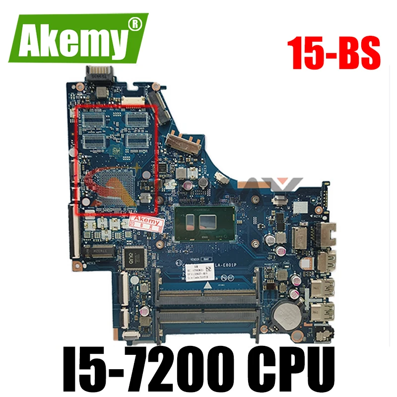 

CSL50/CSL52 LA-E801P 924751-001 аккумулятор большой емкости для HP 15-BS материнская плата для ноутбука с I5-7200 Процессор 924751-501 924751-601 100% проверка прошла успеш...