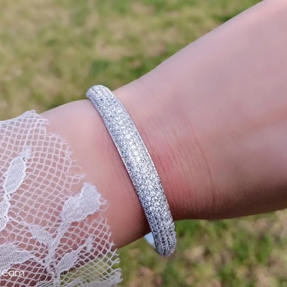 Роскошный браслет ювелирное изделие 5 рядов проложить камень обручальные