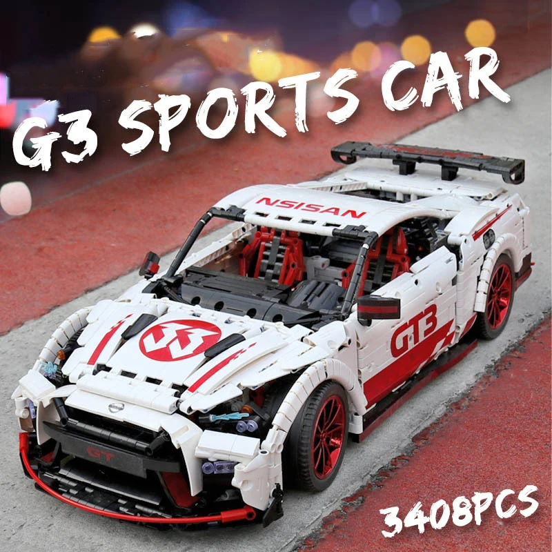3408 шт GT-R RC гоночный автомобиль с функцией двигателя пульт дистанционного