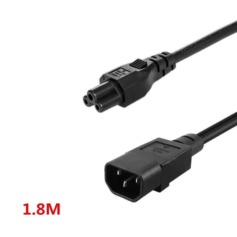 IEC 320 C14 штекер для C5 Женский Кабель адаптер 3 Pin 180 см 1 шт.|iec male plug|c5 plugiec cable |