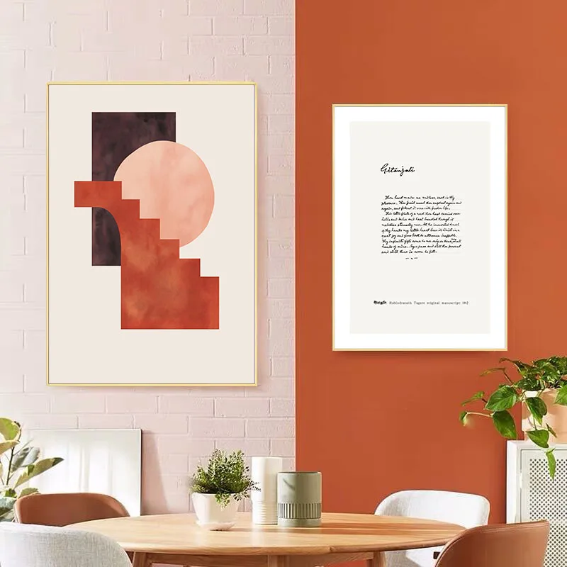 Линия рисования Давид Абстрактная живопись минималистичный холст плакат печать