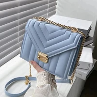 strip chain shoulder crossbody messenger bag for women 2021 high quality sac a main female chain handbags purses qualited