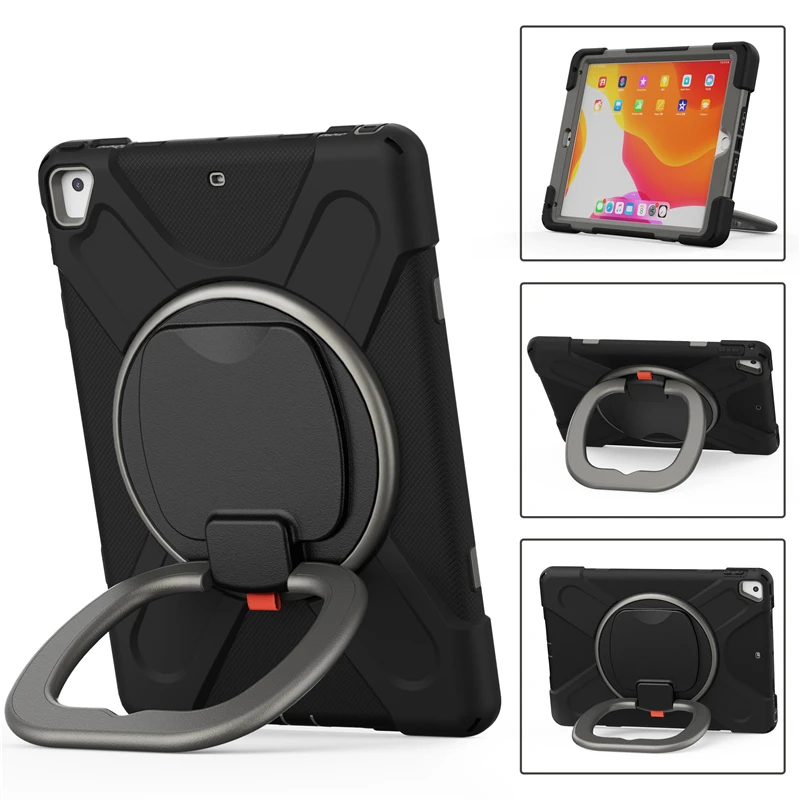 

Vertical Support Rugged Case for iPad 6 9.7inch 2018 Tablet Protective cover air 2 Build-in Stand for apple Pro 9.7