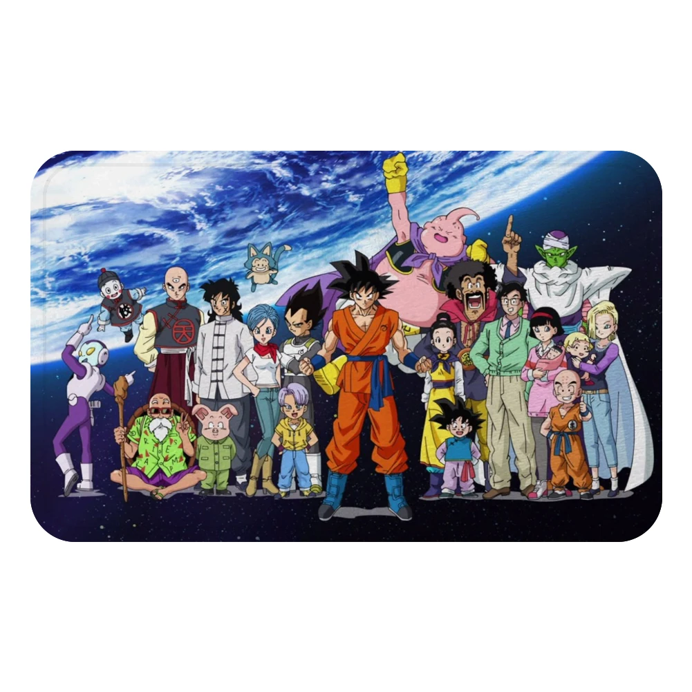 Сон Гоку мультфильм Dragon Ball коврик с рисунком из аниме коврик для ванной декоративные Противоскользящие коврики комната автомобиль пол бар ковры домашний декор для дверей подарок - Цвет: Коричневый