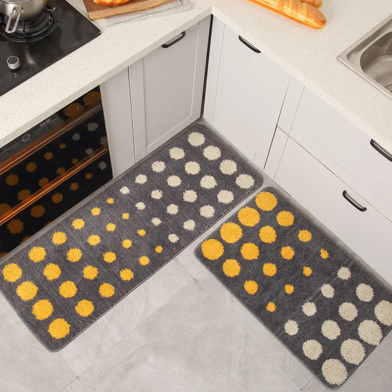 

Dot Doctrine Style Household Strip Kitchen Floor Mat Carpets Doormats Rugs For Bathroom Bedside Entrance Door Hallway Anti Slip