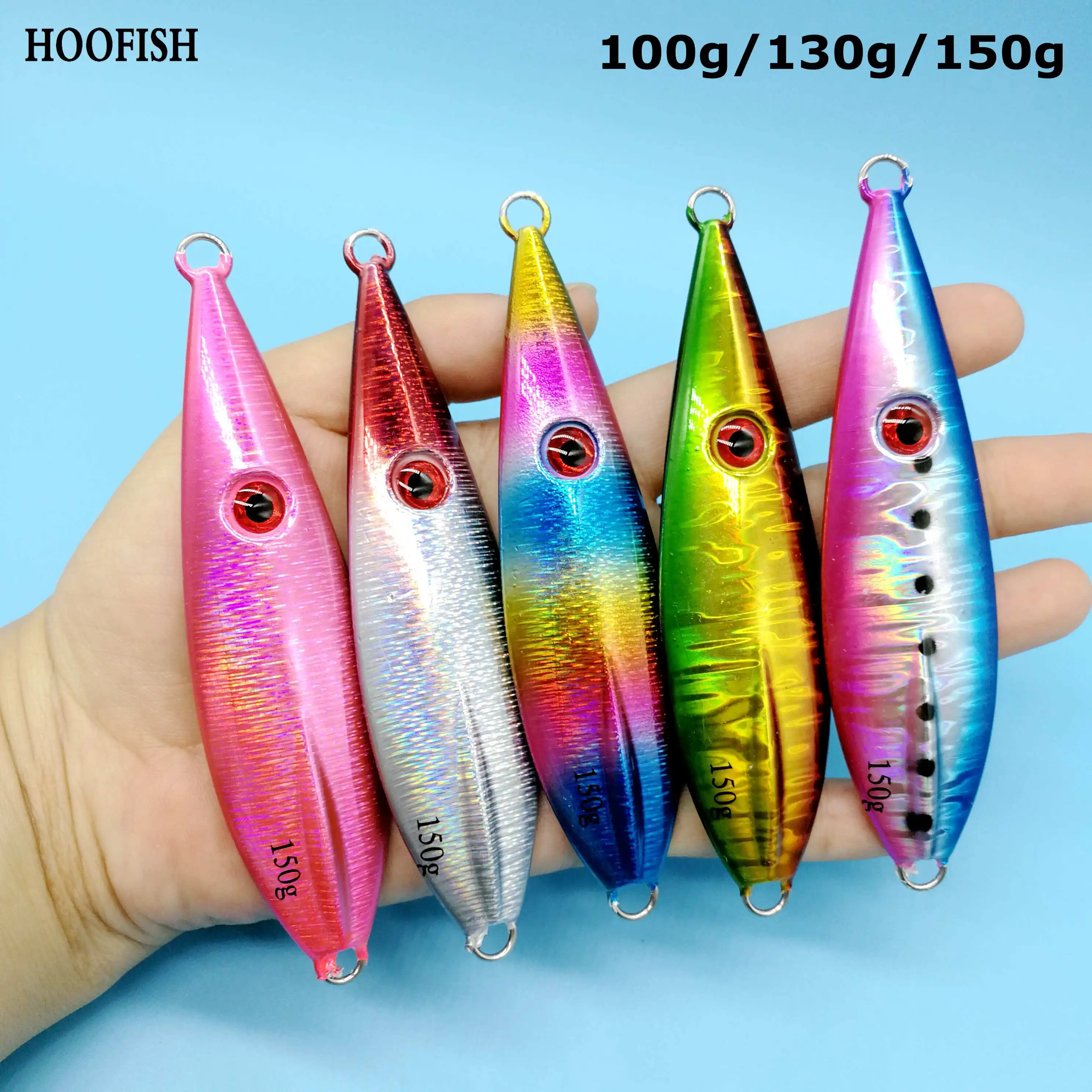 Приманка рыболовная металлическая с объемными глазами 100/130/150 г 1 шт. | Спорт и