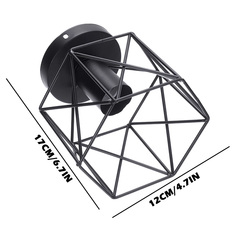 Ретро промышленный геометрический световой козырек для спальни гостиной кафе