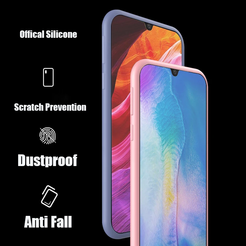 Чехол из жидкого силикона для Huawei Honor Play 3 3E 10i 20i 8S 20 P Smart Z Lite Plus 2019|Бамперы| |