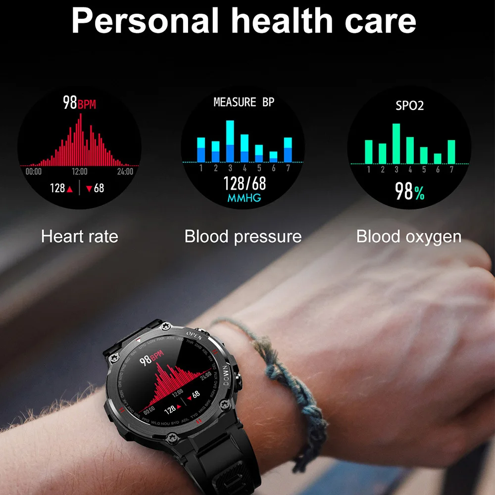 Смарт-часы Torntisc K22 мужские с Bluetooth 400 мАч | Электроника