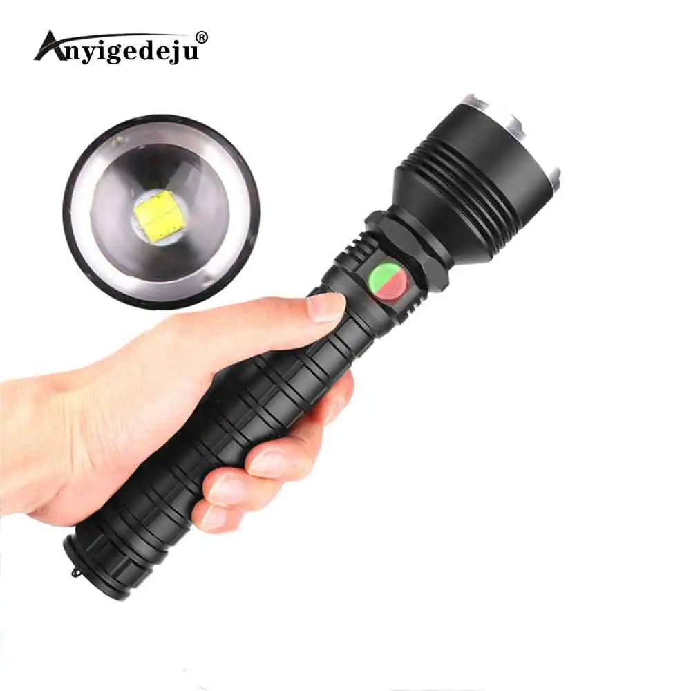 

4000 lumens led flashlight xhp70.2 most powerful flashlights usb zoom torch xhp70 xhp50 26650 18650 Rechargeable Camping Lamp