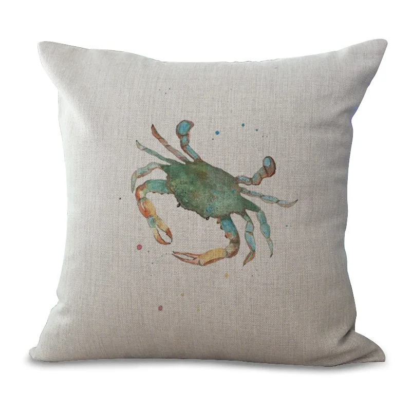 

Trend Marine Life Printing Peach Skin Pillowcase Office Sofa Soft and Comfortable Cushion Cushion Wholesale