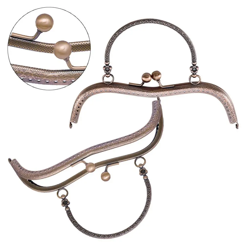 MIUSIE металлические оправы для кошелька 19 см поцелуй застежка ручка клатч сумочка