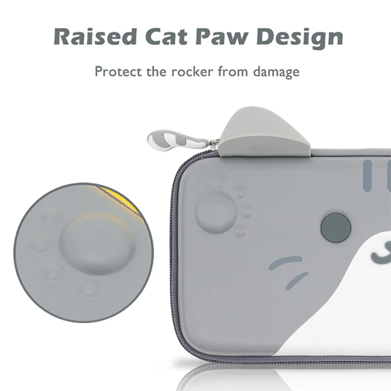 Силиконовый чехол для Nintendo Switch OLED с изображением розового кота | Электроника