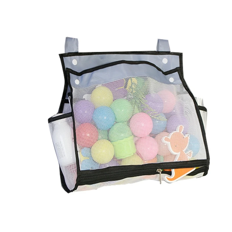 

Greater Capacity Bath Toy Organizer Extra Large Opening Bathroom Toy Holder Bottom Zipper Bathtub Toy Storage Bag