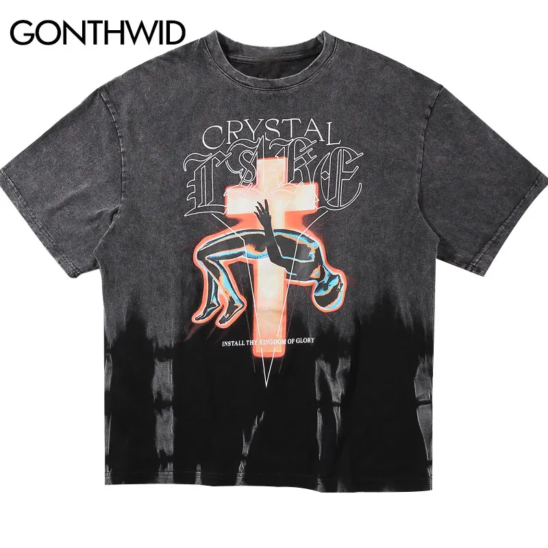 Мужские хипстерские футболки GONTHWID готические в стиле панк рок с принтом