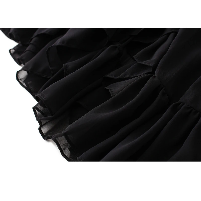 Новинка 2020 элегантная женская шифоновая длинная юбка в горошек Женская весенне