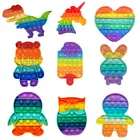 * АА-Pop антистресс игрушки Popis радужные пузырьки антистресс игрушки для взрослых и детей игрушка с простым затемнением для снятия аутизма