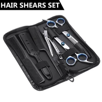 10pcsset hairdressing scissors kit professional hair cutting scissor set hair scissors barber scissors hairdresser tool salon