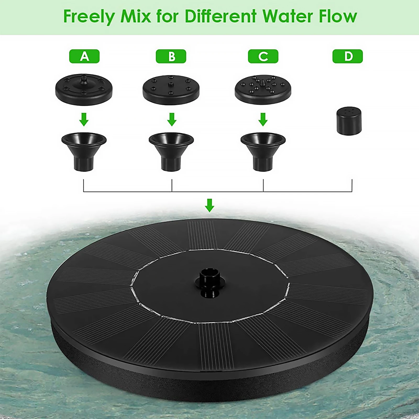 Солнечный плавающий фонтан открытый бассейн пруд водопад насос фонтана с