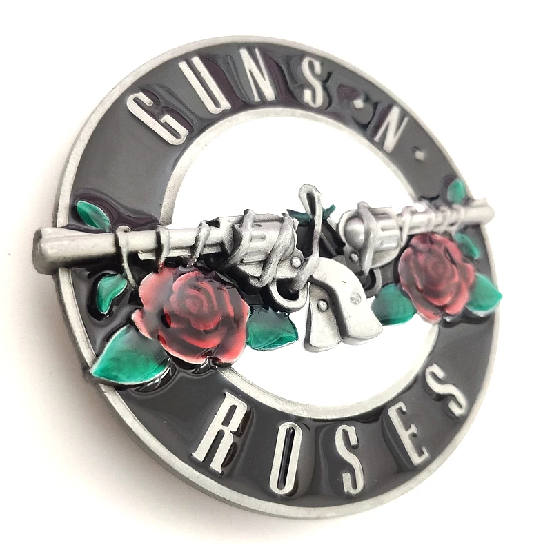 Классическая Музыкальная Тема Guns N пояс с розами Пряжка Для Ремня рок-н-ролл