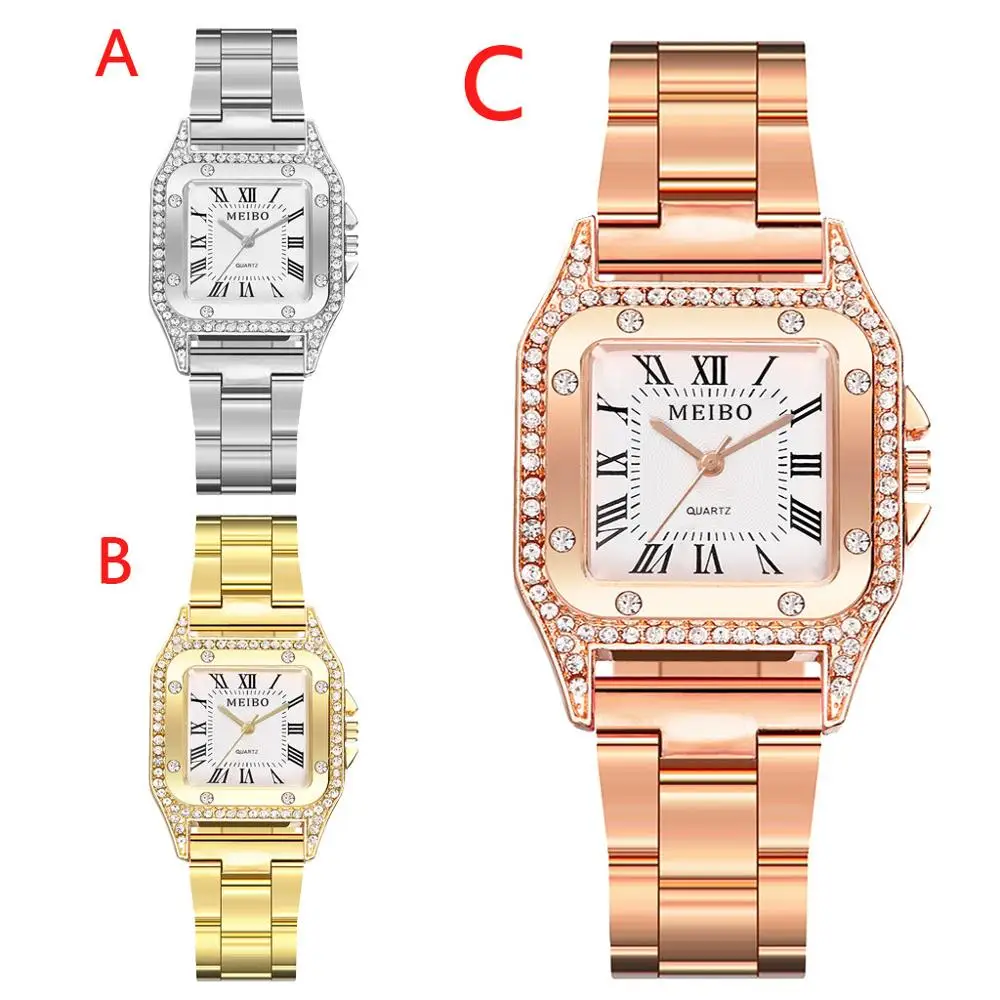 

Reloj Mujer Women Watches Sleek Minimalist Square Dial Stainless Steel With Ladies Quartz Watch Bayan Kol Saati Ladies Watch