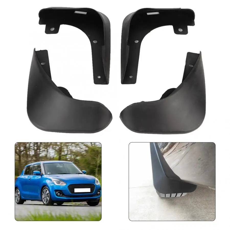 Car Mud Flaps Auto Mudflaps Mudguards Protector Kit Replacement Fit for Suzuki Swift 2011 2012 2013