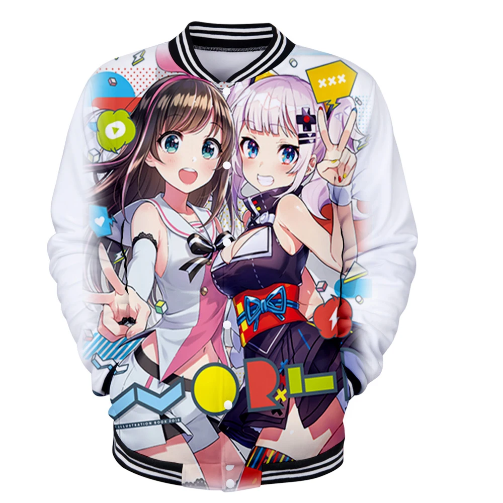 

Kawaii Kaguya Luna 3D Print Autumn Winter Holiday Men/Women Streetwear Baseball Uniform Streetwear HIP HOP Punk Anime Clothes