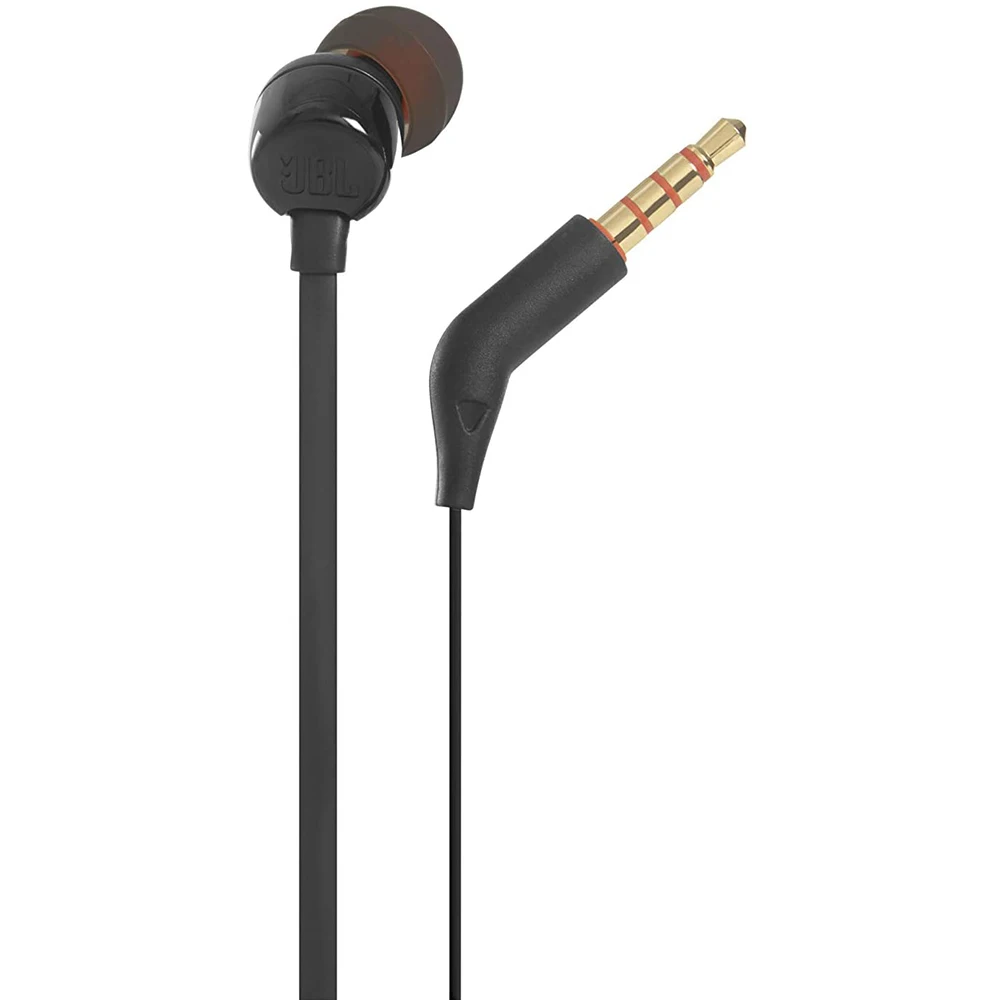 JBL T110 стерео проводные наушники вкладыши 3 5 мм Проводная Спортивная гарнитура с
