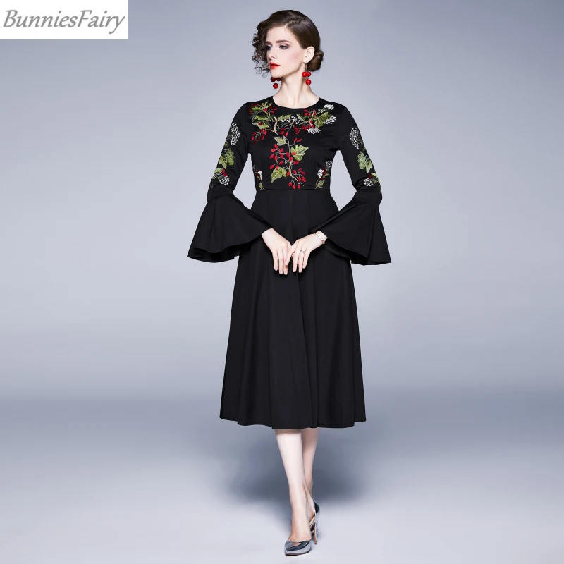 BunniesFairy 2019 осень зима женское элегантное платье знаменитостей ручной работы с