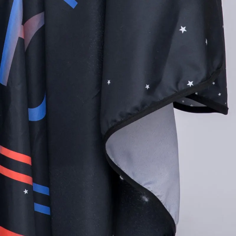 Покрывало для парикмахера салона барбера на одну персону 140*160 см, водонепроницаемая ткань, накидка-халат для стрижки волос.