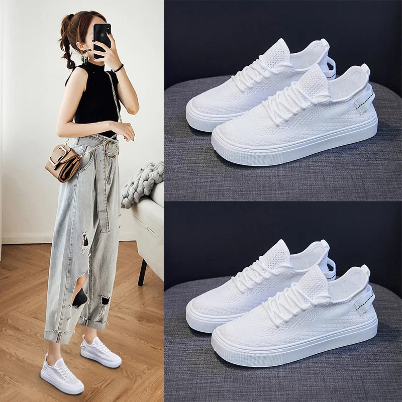 

Кроссовки женские повседневные, мягкая удобная обувь, толстая подошва, черный и розовый цвет